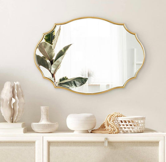 Leanna 24x18 gold mirror
