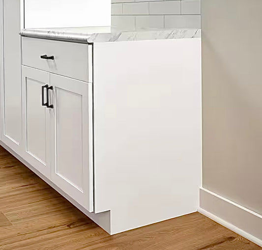 24" white end panel