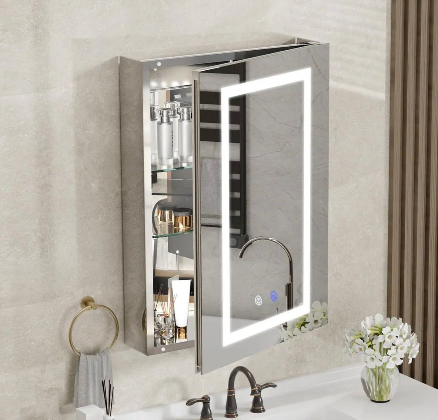 20x30 LED medicine cabinet