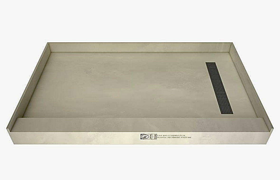 Tile redi 34x48 shower base right drain