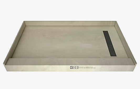 Tile redi 34x48 shower base right drain