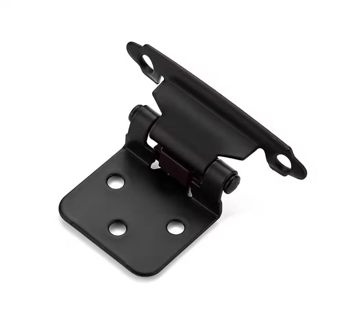 25 pair 1/2" cabinet hinges black