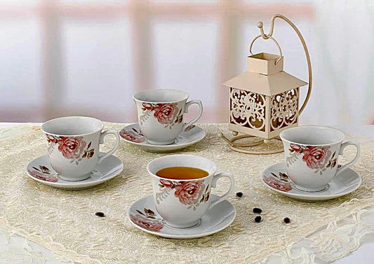 Porcelain tea cups (4 pack)