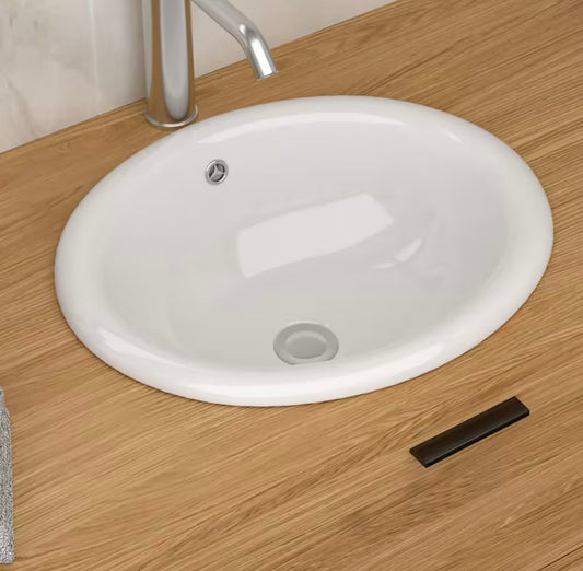 17" drop in bathroom sink