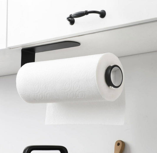 Under cabinet paper towel holder black
