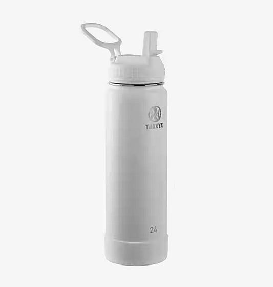 24oz water bottle in white