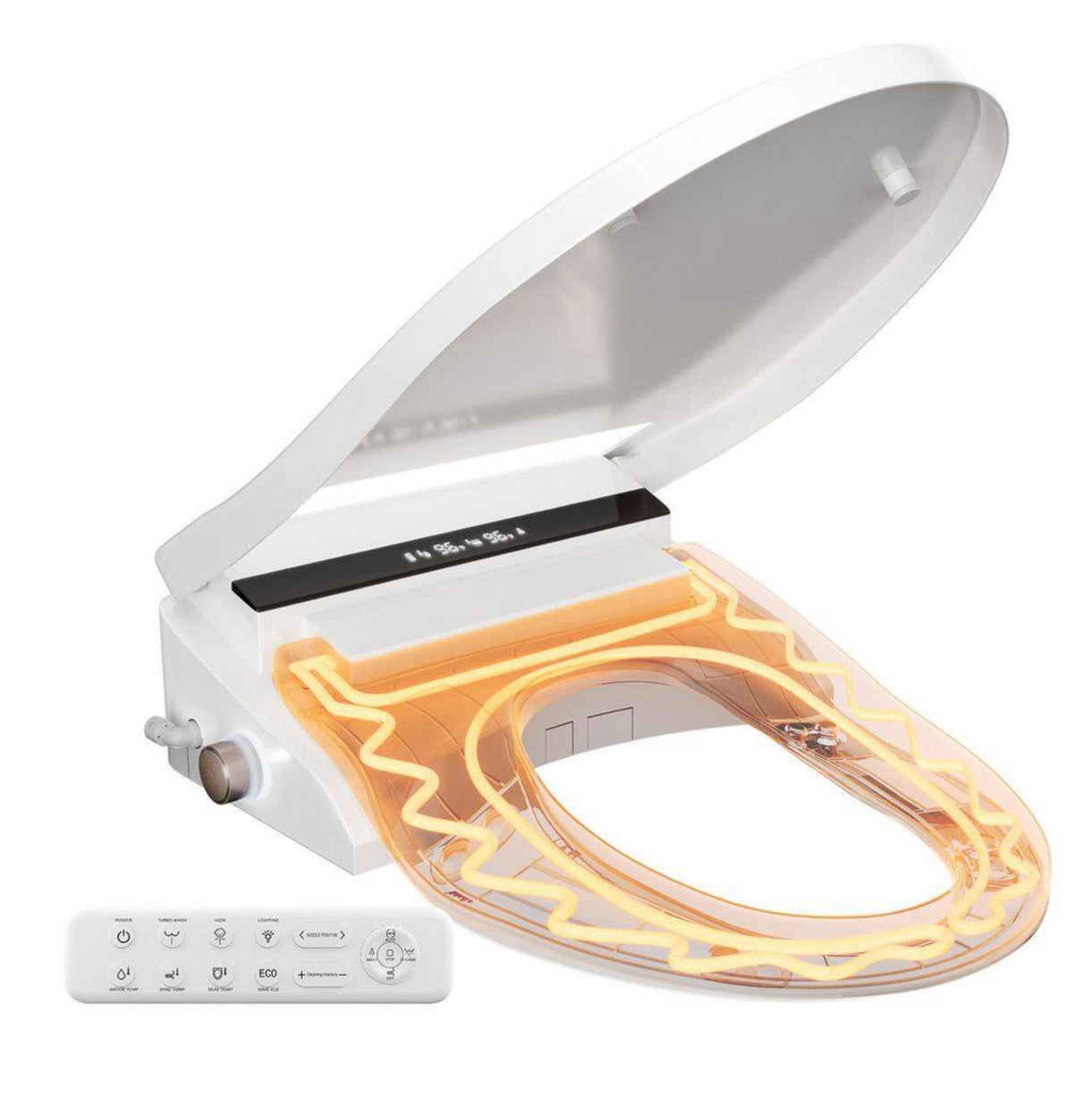 Yulika Elongated toilet bidet seat