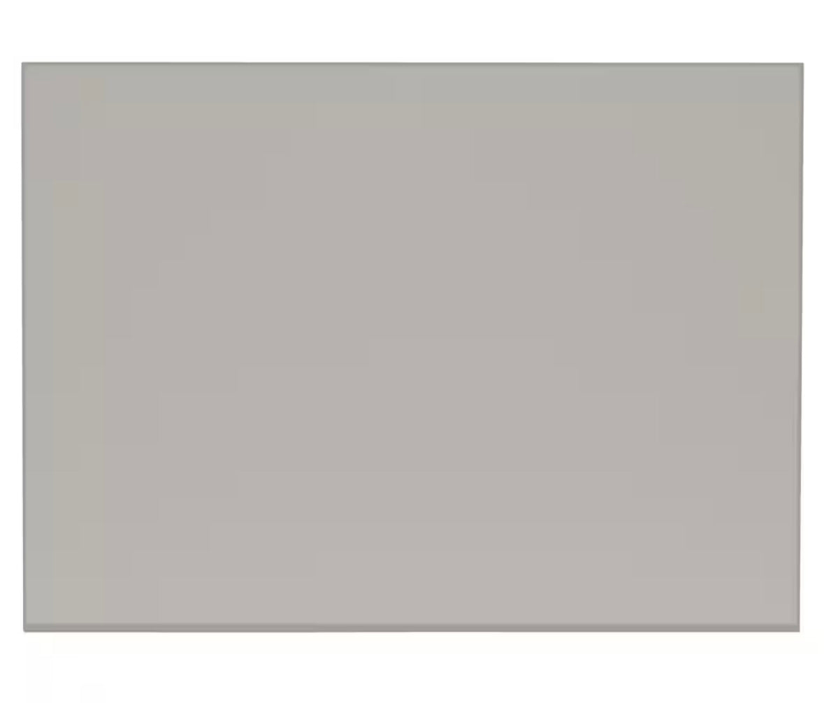 Island end panel in dove gray