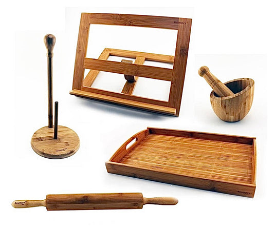 Bamboo 6 piece prep set