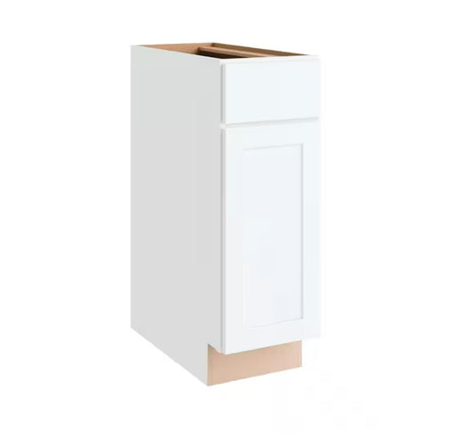 Courtland 12" base cabinet polar white