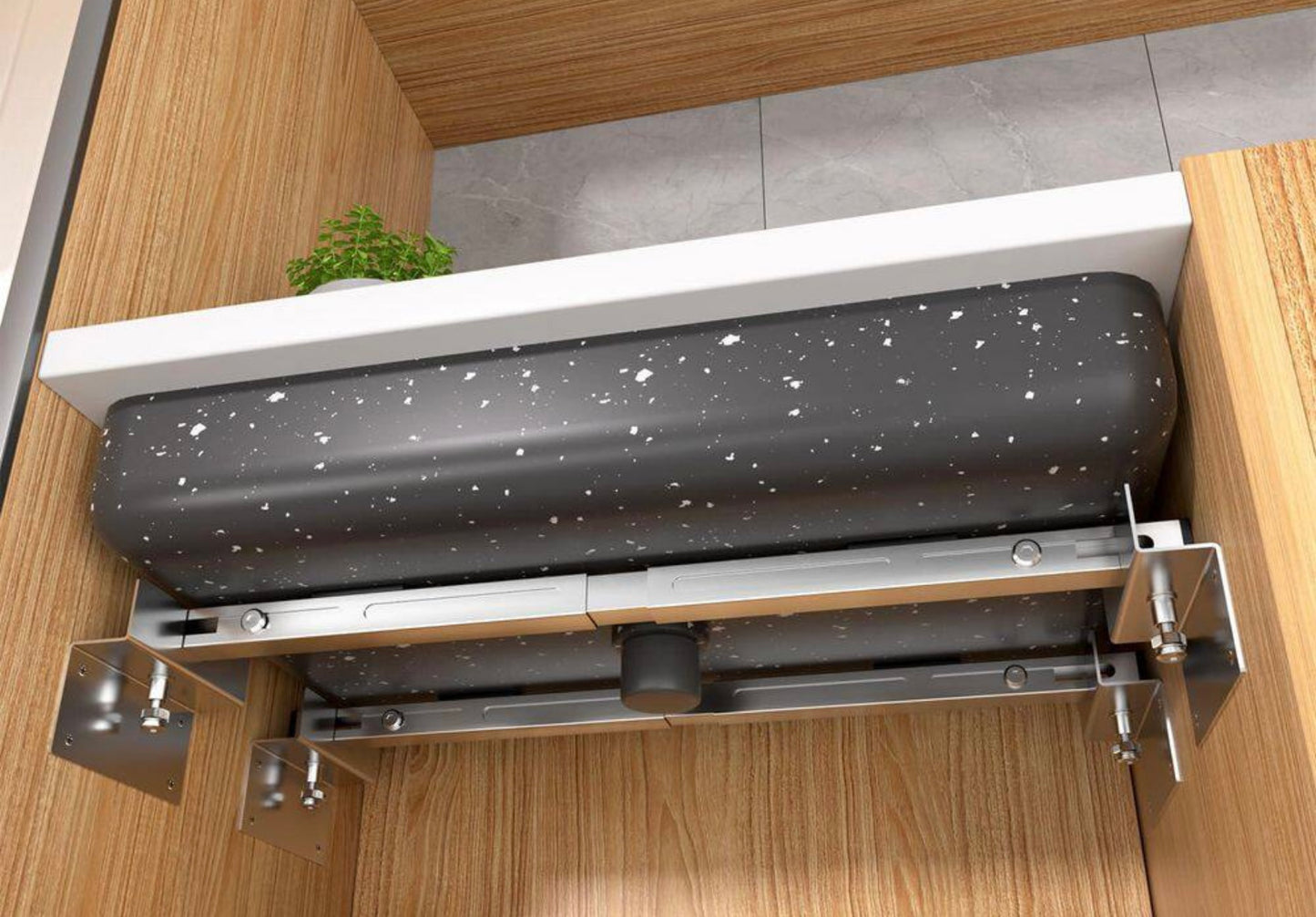 Adjustable undermount sink support