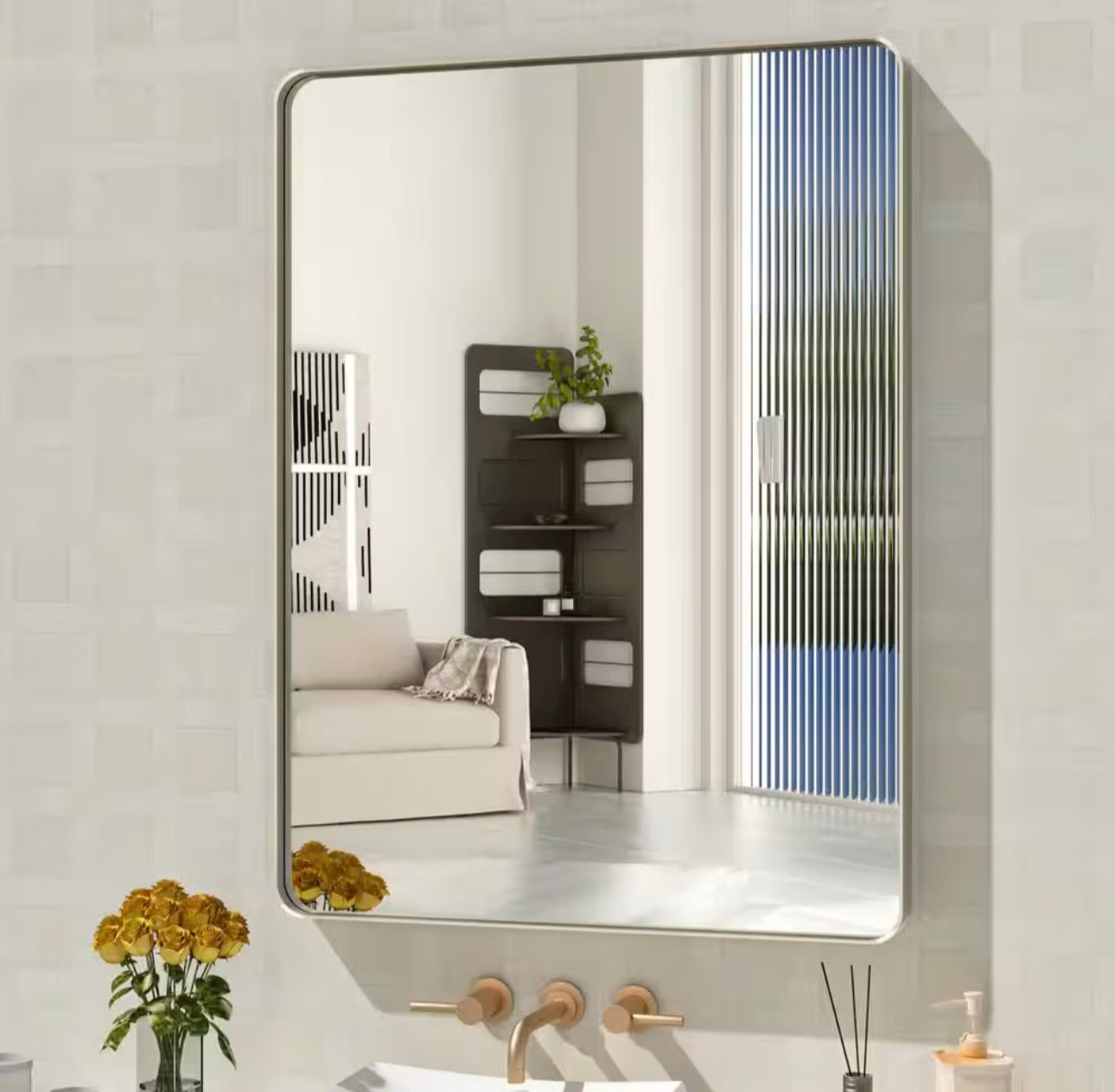 24x32 rectangle silver mirror