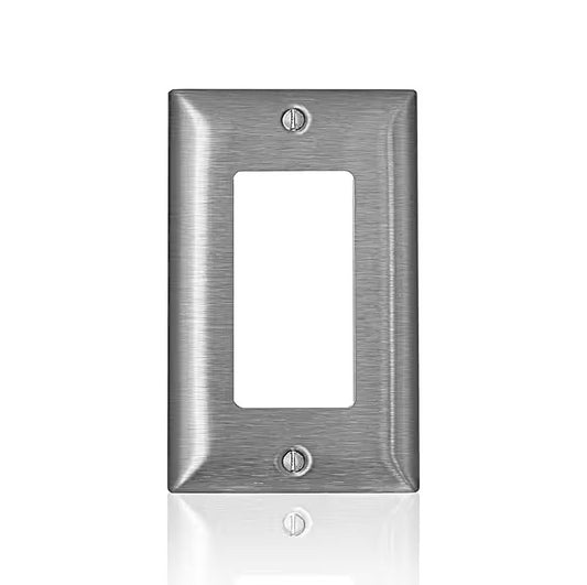 Stainless steel decora wall plate