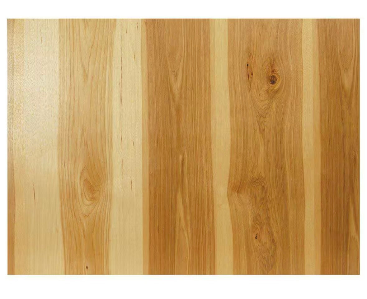 Island end panel in natural hickory