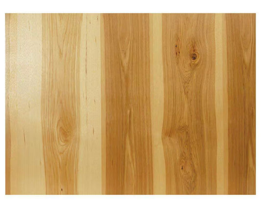 Island end panel in natural hickory