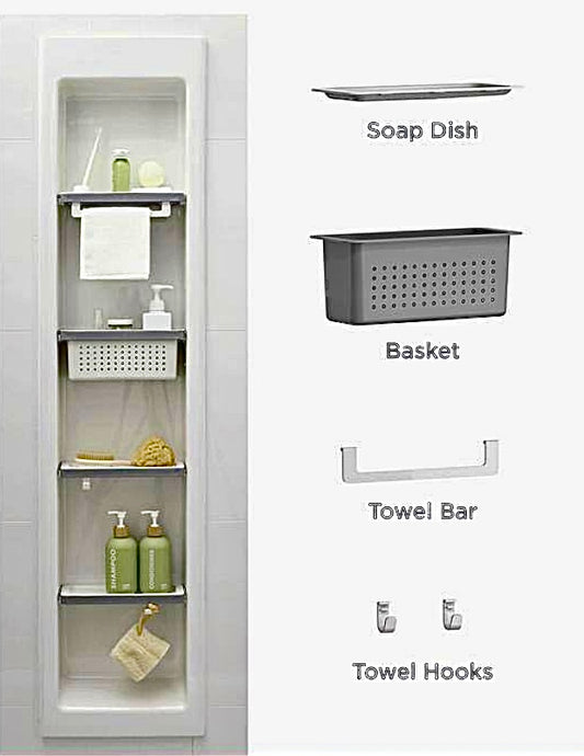 Shower niche basket