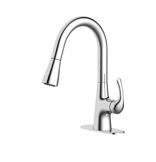 Pull down faucet chrome