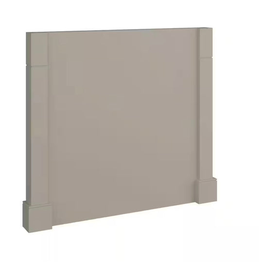 Courtland island end panel sterling gray
