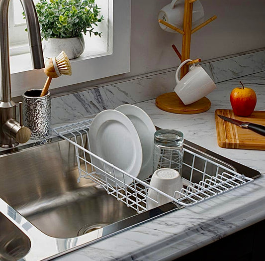 Over the sink dish rack