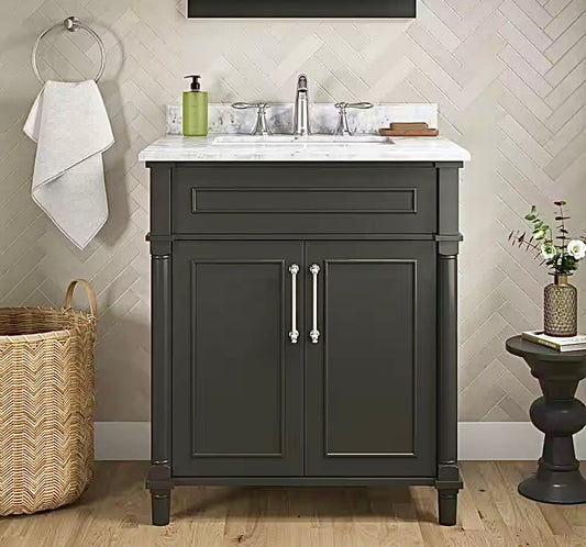 Aberdeen 30" black vanity