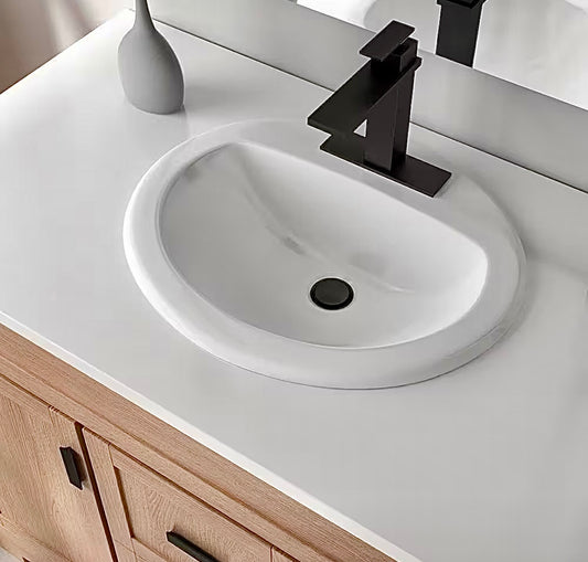 Glacier bay 19" round bathroom sink