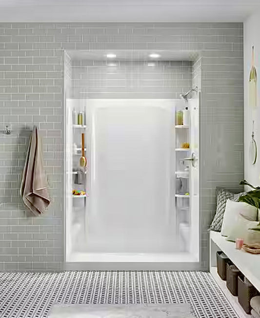 34x72.6 2 piece shower end wall set