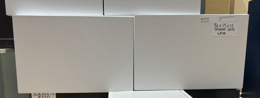 Designer series 36"x15" bridge in white