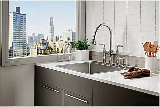 Crosstown 25" drop in/undermount kitchen sink