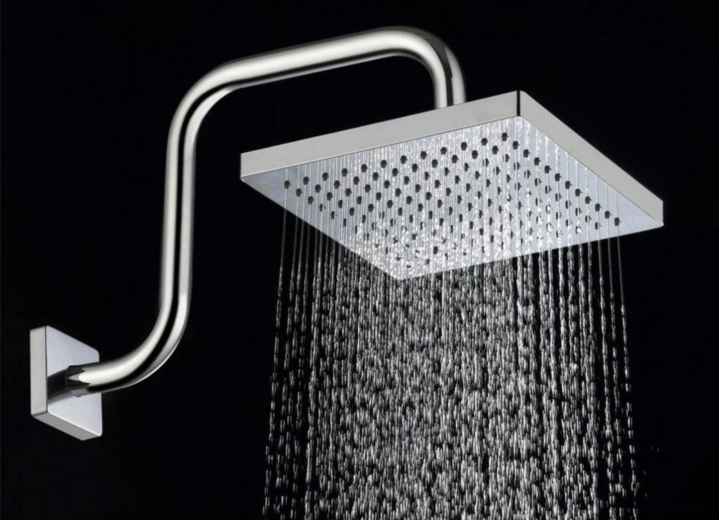 8 in rain shower head in polished chrome