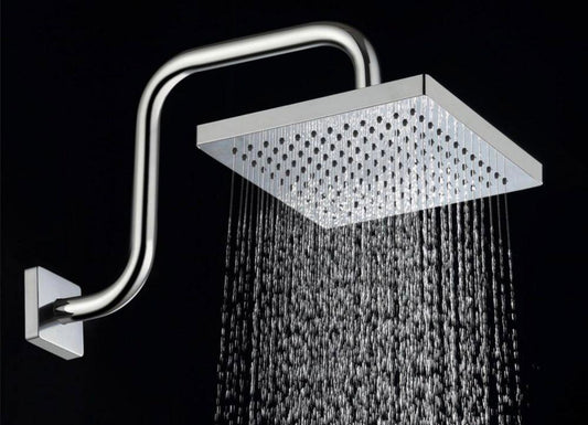 8 in rain shower head in polished chrome