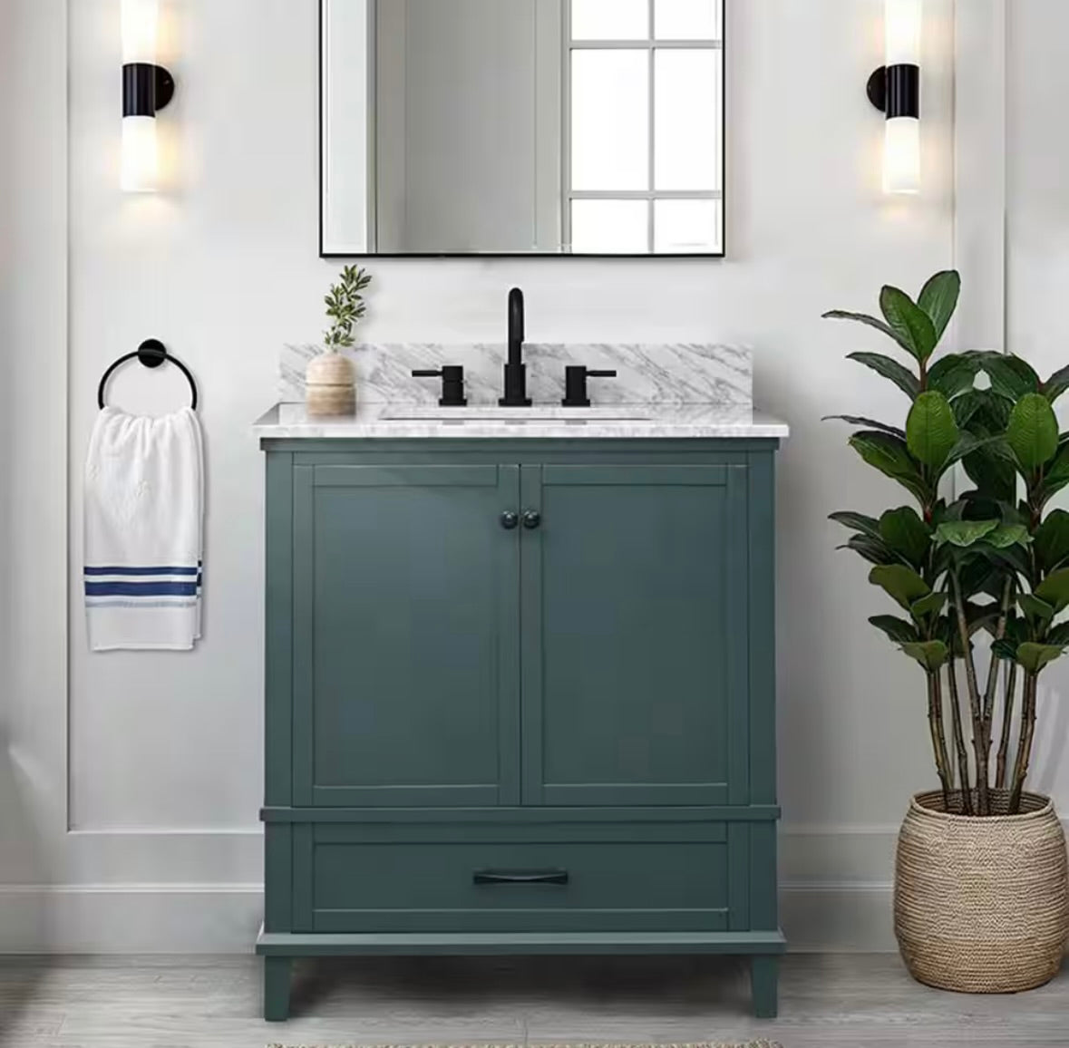 Merryfield 31" vanity in antigua green