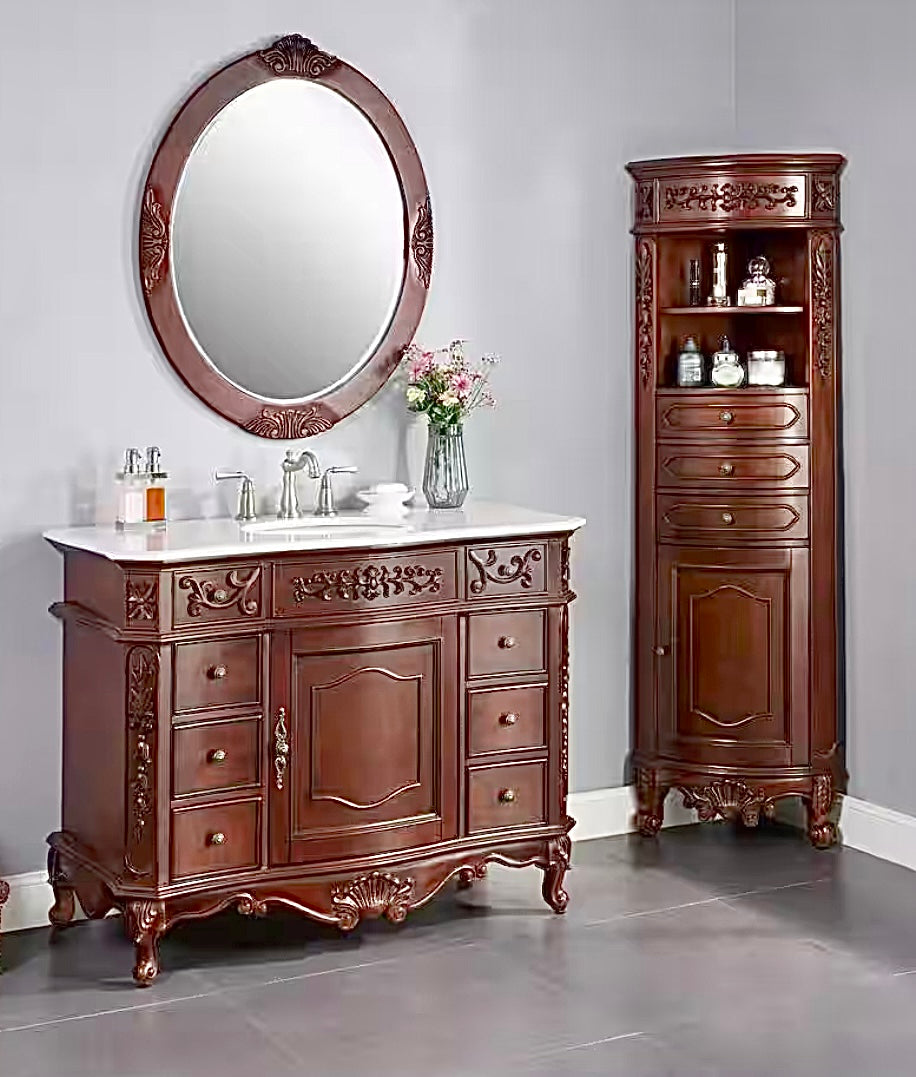 Winslow 22"W x 68"H corner linen cabinet