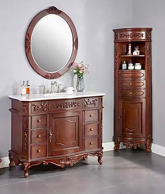 Winslow 22"W x 68"H corner linen cabinet