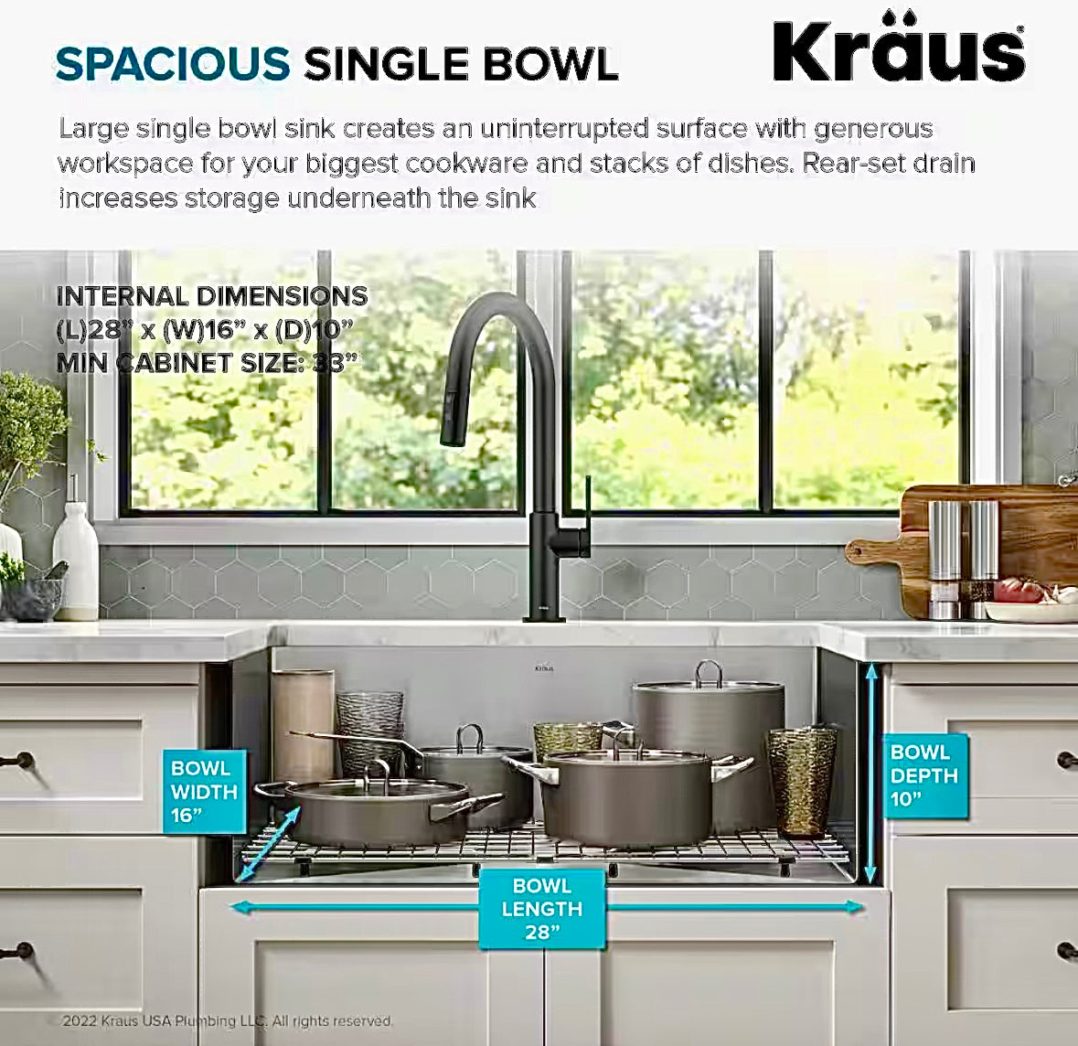 Standart pro 30" undermount single kitchen sink