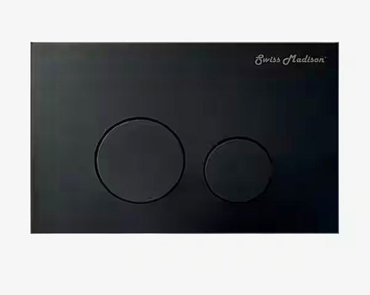 WALL MOUNT ACTUATOR FLUSH BUTTON IN MATTE BLACK