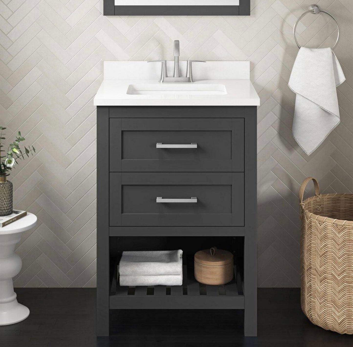 Autumn 24" dark gray vanity