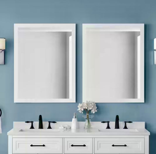 Mayfield 28"Wx36"H White mirror