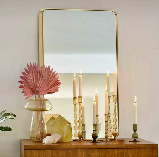 20"x 30" Square gold mirror