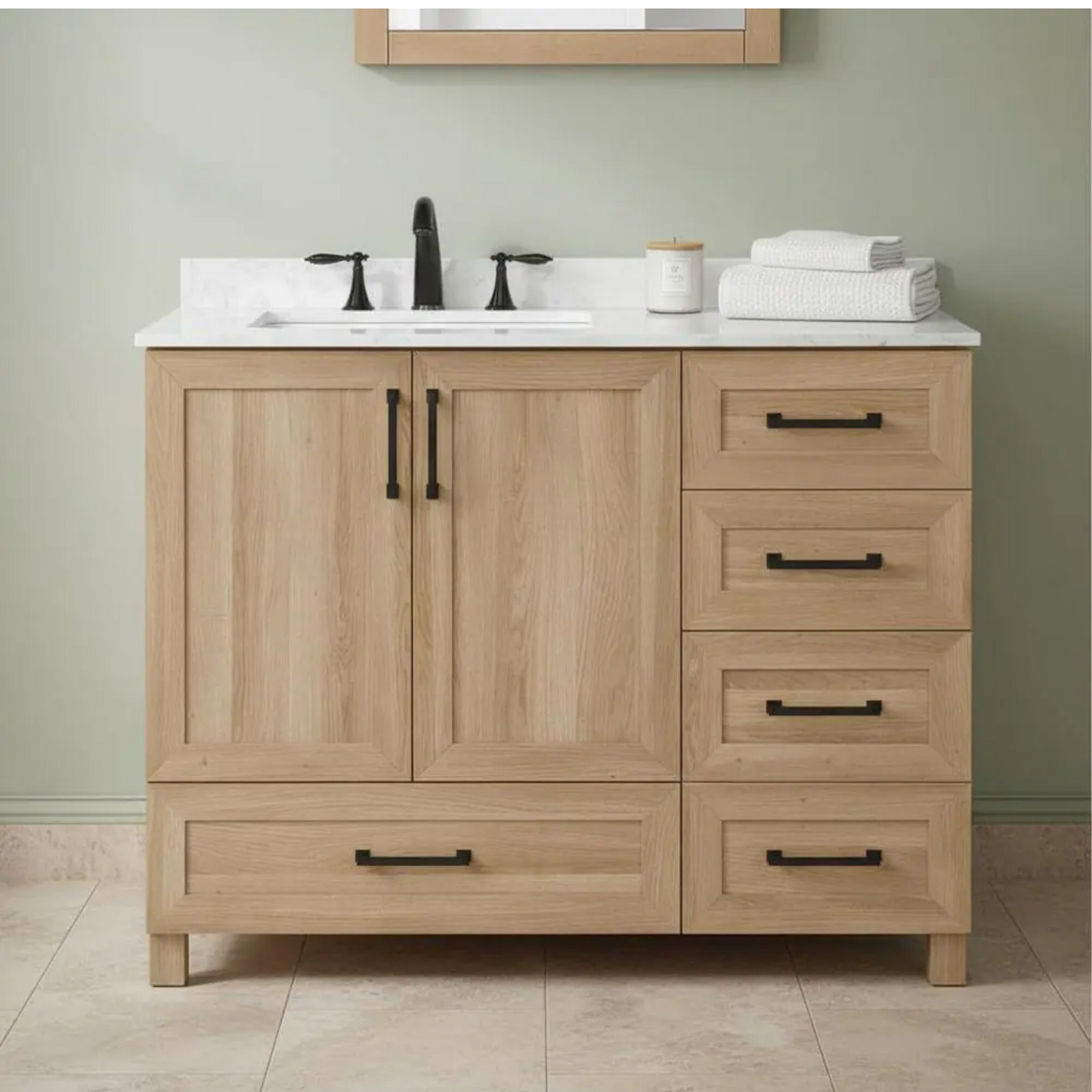 Tobana 42 in weathered tan vanity