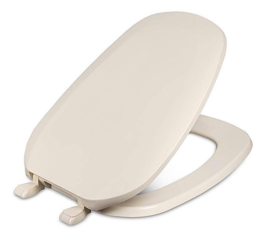 Centoco elongated square front toilet seat in natural