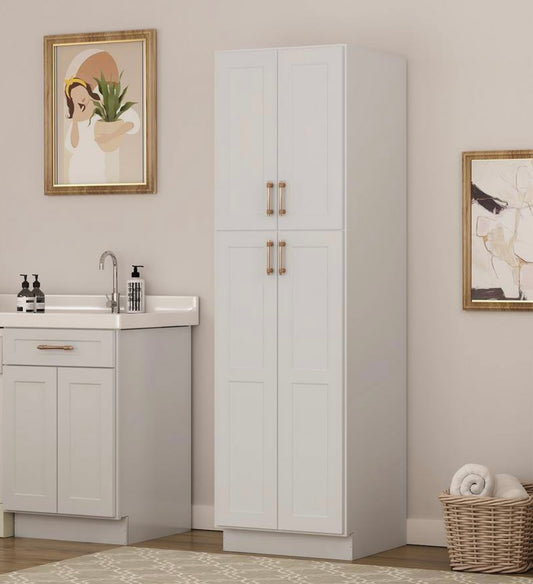 24"x84" pantry in dove