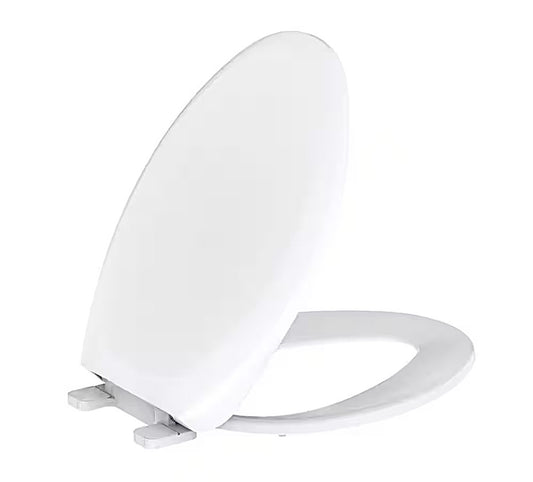 Gerber elongated toilet seat in white