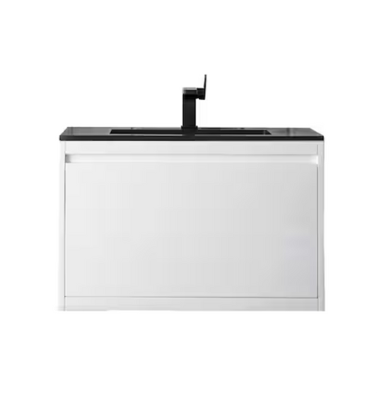 James martin 31.5"W x 18.2"D white floating vanity
