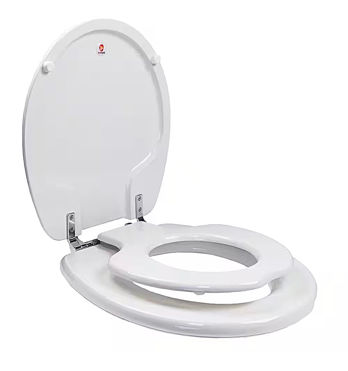Tinyhiney childrens round toilet seat in white