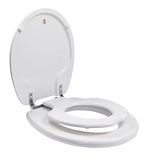 Tinyhiney childrens round toilet seat in white