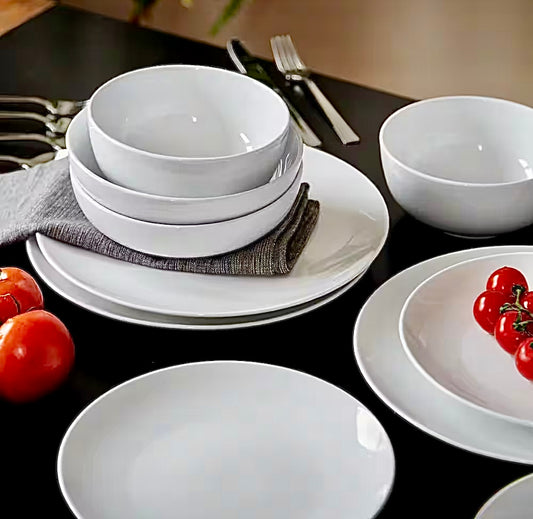 16 piece white dinnerware set