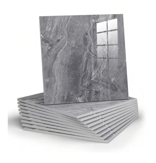 11.8" marble gray peel and stick tiles