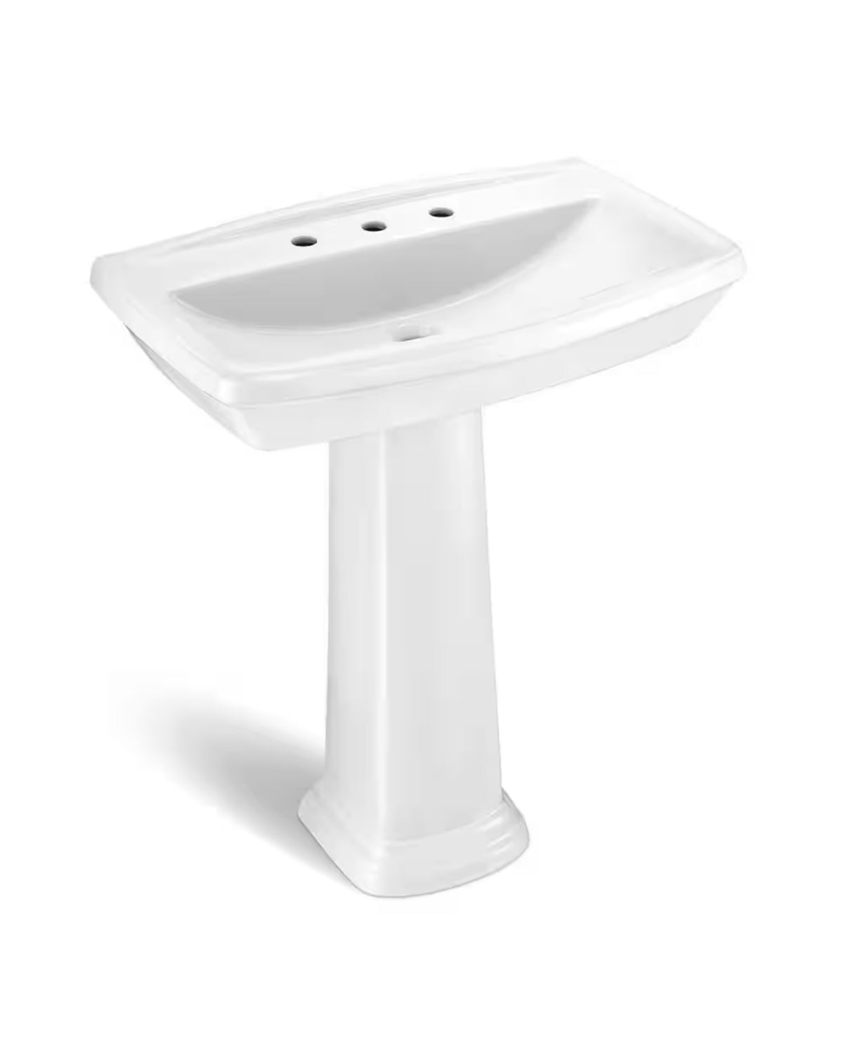 30" pedestal sink basin only