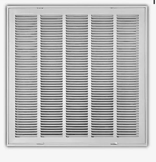 24" steel return air filter grille