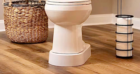 Toilet riser in white